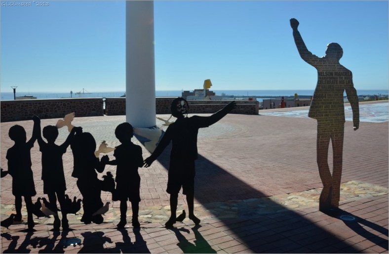 The voting line: a sculpture depicting Mandela and the 1994 election in Port Elizabeth