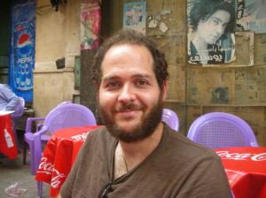 Having tea near Tahrir Square, Cairo - October 2010