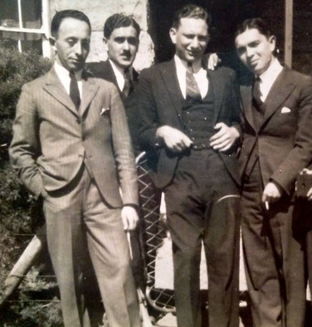 My grandfather Harry, far left - not quite how I remember him